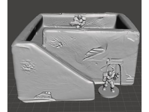 MODELLO IN MINIATURA DI CASA DEL DESERTO IN SCALA DA 6 MM PER GIOCHI SCIFI Modello di stampa 3D