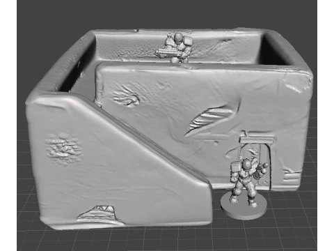 MODELLO IN MINIATURA DI CASA DEL DESERTO IN SCALA DA 6 MM PER GIOCHI SCIFI Modello di stampa 3D