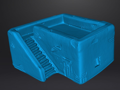 MODELLO IN MINIATURA DI CASA DEL DESERTO IN SCALA DA 6 MM PER GIOCHI SCIFI Modello di stampa 3D