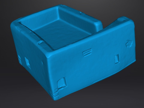 MODELLO IN MINIATURA DI CASA DEL DESERTO IN SCALA DA 6 MM PER GIOCHI SCIFI Modello di stampa 3D