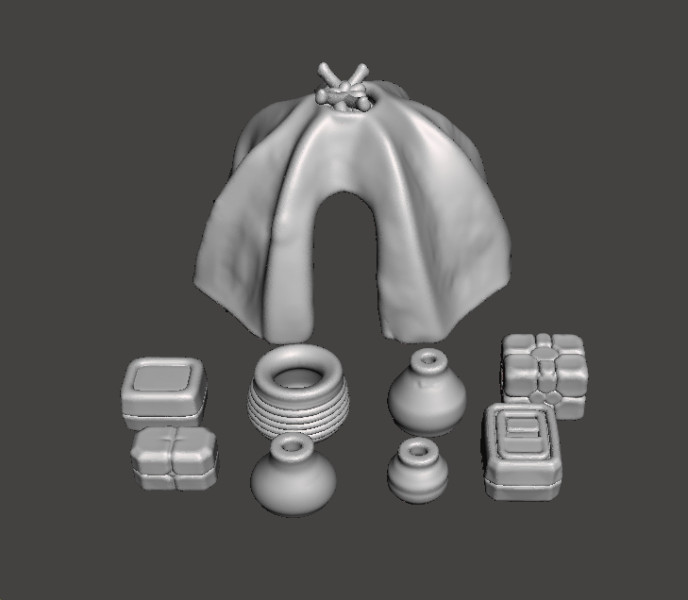 स्किफ़ी गेम्स के लिए 6एमएम स्केल टस्कन हट सेट लघु मॉडल 3D प्रिंट मॉडल .c4d .max .obj .3ds .fbx .stl .blend 