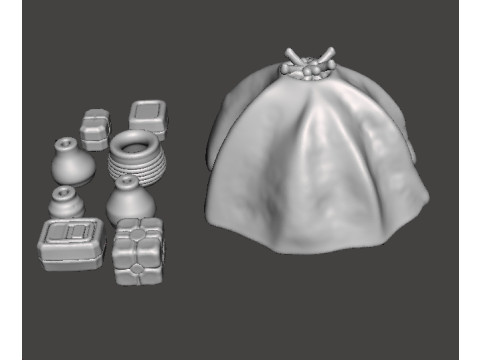 स्किफ़ी गेम्स के लिए 6एमएम स्केल टस्कन हट सेट लघु मॉडल 3D प्रिंट मॉडल