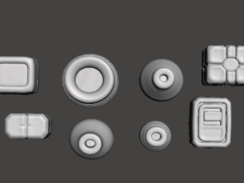 स्किफ़ी गेम्स के लिए 6एमएम स्केल टस्कन हट सेट लघु मॉडल 3D प्रिंट मॉडल