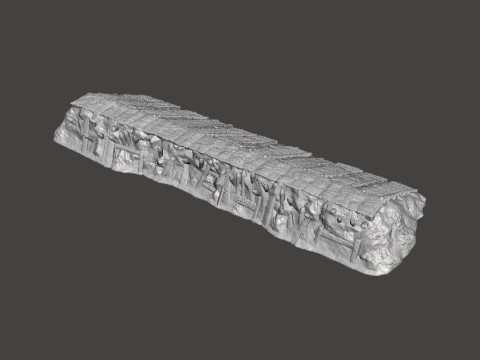 6MM SCALE BARRICADE STONE WOOD MINIATURE MODEL FOR SCIFI OR FANTASY GAMES 3D Print Model