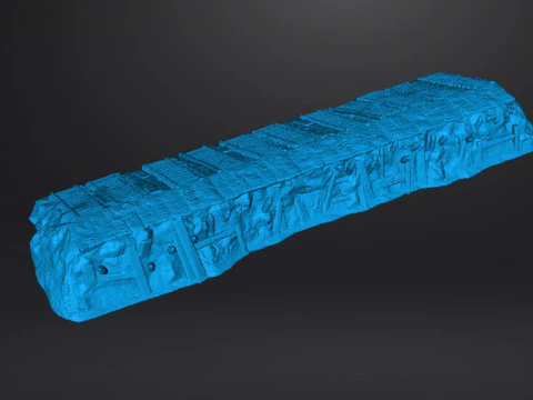 MODELO EM MINIATURA DE MADEIRA DE PEDRA DE BARRICADA EM ESCALA DE 6 MM PARA JOGOS SCIFI OU FANTASIA Modelo de Impressão 3D
