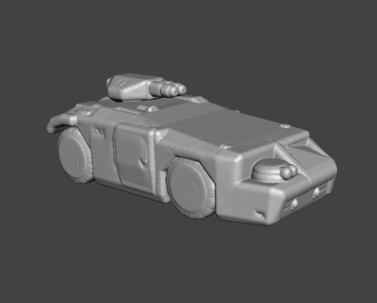 MODEL MINIATUR APC MARINIR KOLONIAL SKALA 6 MM UNTUK EPIC GAMES SCIFI Model Cetak 3D .c4d .max .obj .3ds .fbx .stl .blend 