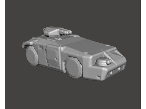 MODELO EM MINIATURA APC DE ESCALA COLONIAL DE 6 MM PARA JOGOS SCIFI &Eacute;PICO Modelo de Impressão 3D