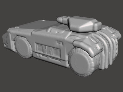 MODEL MINIATUR APC MARINIR KOLONIAL SKALA 6 MM UNTUK EPIC GAMES SCIFI Model Cetak 3D