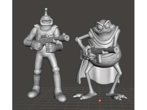 MUTANT TOAD ASSASSIN MINIATURE MODEL FANTASY OR SCIFI DND RPG 3D Print Model