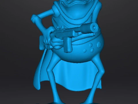 MUTANT TOAD ASSASSIN MINIATURE MODEL FANTASY OR SCIFI DND RPG 3D Print Model