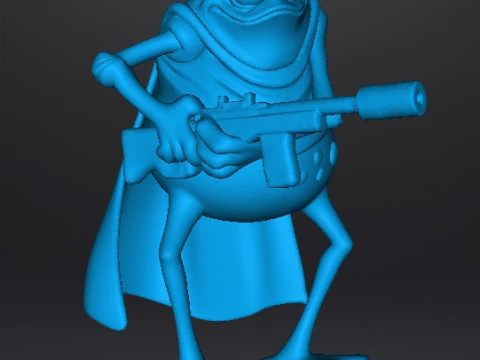 MUTANT TOAD ASSASSIN MINIATURE MODEL FANTASY OR SCIFI DND RPG 3D Print Model