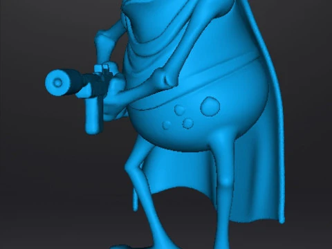 MUTANT TOAD ASSASSIN MINIATURE MODEL FANTASY OR SCIFI DND RPG 3D Print Model
