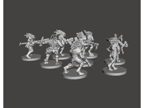 GUERREIROS CA&Ccedil;ADORES AVIANES EM ESCALA DE 6MM DEFINEM MODELOS EM MINIATURA PARA JOGOS SCIFI Modelo de Impressão 3D