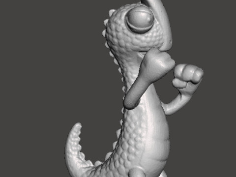 ORNAMENTO STATUA MODELLO FIGURA GIOCATTOLO DI DINOSAURO ROCKY PER BAMBINI Modello di stampa 3D