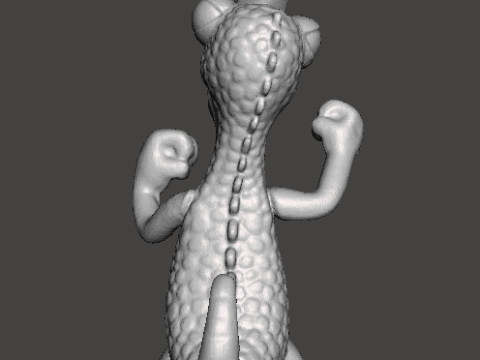 ORNAMENTO STATUA MODELLO FIGURA GIOCATTOLO DI DINOSAURO ROCKY PER BAMBINI Modello di stampa 3D