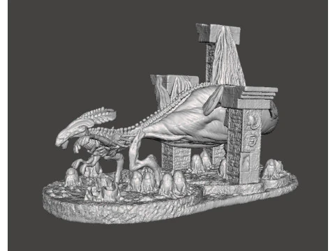 6एमएम स्केल एलियन क्वीन एग चैंबर ने स्किफ़ी गेम्स महाकाव्य के लिए लघु मॉडल सेट किए 3D प्रिंट मॉडल