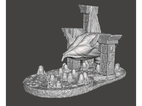 SET DI CAMERE PER UOVO DELLA REGINA ALIENA IN SCALA DA 6 MM MODELLI IN MINIATURA PER GIOCHI SCIFI EPICI Modello di stampa 3D