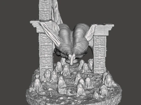 SET DI CAMERE PER UOVO DELLA REGINA ALIENA IN SCALA DA 6 MM MODELLI IN MINIATURA PER GIOCHI SCIFI EPICI Modello di stampa 3D