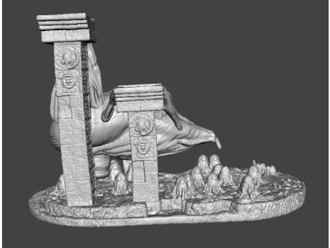 SET DI CAMERE PER UOVO DELLA REGINA ALIENA IN SCALA DA 6 MM MODELLI IN MINIATURA PER GIOCHI SCIFI EPICI Modello di stampa 3D