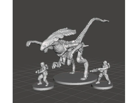 SET DI CAMERE PER UOVO DELLA REGINA ALIENA IN SCALA DA 6 MM MODELLI IN MINIATURA PER GIOCHI SCIFI EPICI Modello di stampa 3D