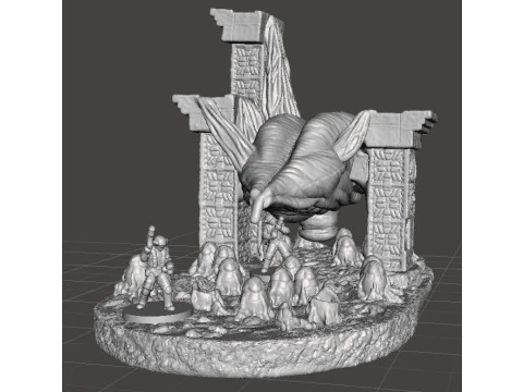 SET DI CAMERE PER UOVO DELLA REGINA ALIENA IN SCALA DA 6 MM MODELLI IN MINIATURA PER GIOCHI SCIFI EPICI Modello di stampa 3D