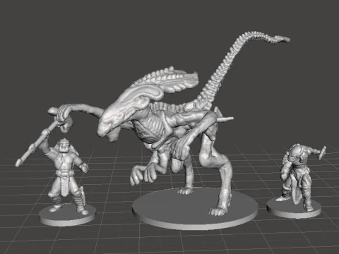 SET DI CAMERE PER UOVO DELLA REGINA ALIENA IN SCALA DA 6 MM MODELLI IN MINIATURA PER GIOCHI SCIFI EPICI Modello di stampa 3D