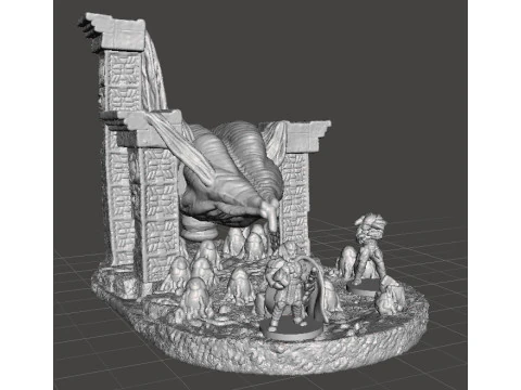 SET DI CAMERE PER UOVO DELLA REGINA ALIENA IN SCALA DA 6 MM MODELLI IN MINIATURA PER GIOCHI SCIFI EPICI Modello di stampa 3D