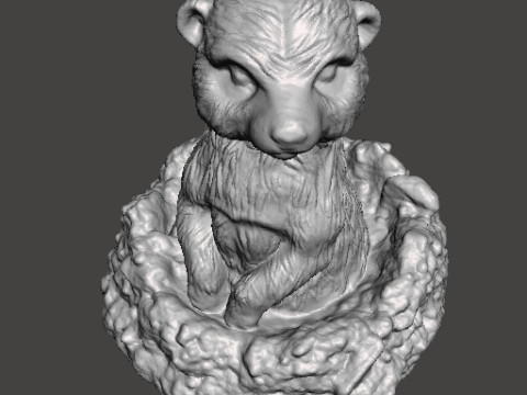 MEERKAT NELLA TANA CARINA FIGURA REALISTICA MODELLO CREATURA ANIMALE FAUNA SELVATICA Modello di stampa 3D