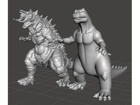 MAMUTE NEZURA KAIJU MONSTRO EM MINIATURA JOGOS RPG DND Modelo de Impressão 3D