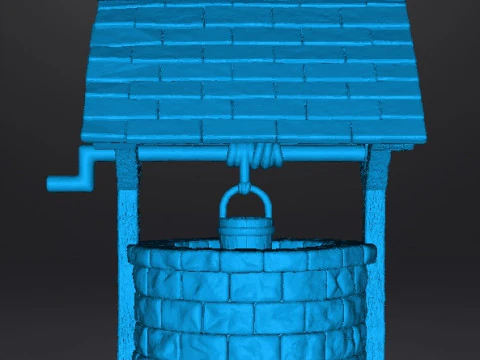 OLD VILLAGE WELL MINIATURE MODEL FANTASY TERRAIN DND RPG 3D Print Model