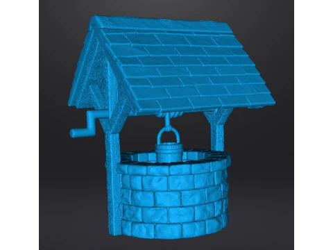 OLD VILLAGE WELL MINIATURE MODEL FANTASY TERRAIN DND RPG 3D Print Model