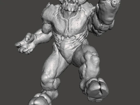 ARM CANNON BARON OF HELL MINIATUROWY MODEL DO GIER FANTASY LUB SCIFI RPG DND Model do druku 3D