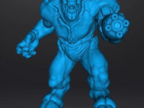 ARM CANNON BARON OF HELL MINIATUROWY MODEL DO GIER FANTASY LUB SCIFI RPG DND Model do druku 3D
