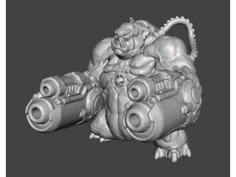EWIGE MANCUBUS-D&Auml;MON-MINIATUR-MODELLFIGUR F&Uuml;R FANTASY- ODER SCIFI-SPIELE RPG DND 3D Druckmodell