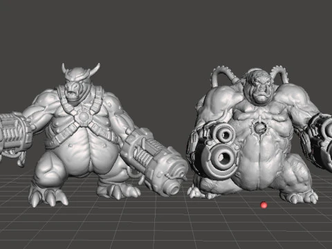 EWIGE MANCUBUS-D&Auml;MON-MINIATUR-MODELLFIGUR F&Uuml;R FANTASY- ODER SCIFI-SPIELE RPG DND 3D Druckmodell