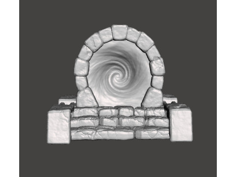 FANTASY STONE PORTAL MOD&Egrave;LE MINIATURE FANTASY TERRAIN DND RPG Modèles 3D en vedette