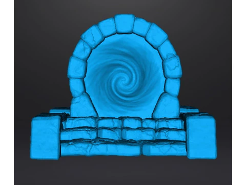 FANTASY STONE PORTAL MINIATURA MODELO FANTASY TERRAIN DND RPG Modelo de Impressão 3D