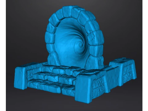 FANTASY STONE PORTAL MINIATURA MODELO FANTASY TERRAIN DND RPG Modelo de Impressão 3D