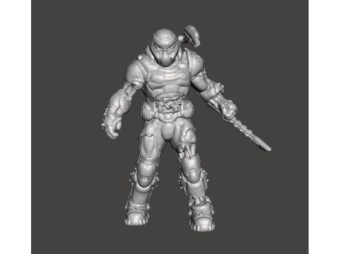FIGURA MODELO EN MINIATURA DE SLAYER ZOMBIE PARA JUEGOS SCIFI RPG DND Modelo de impresión 3D