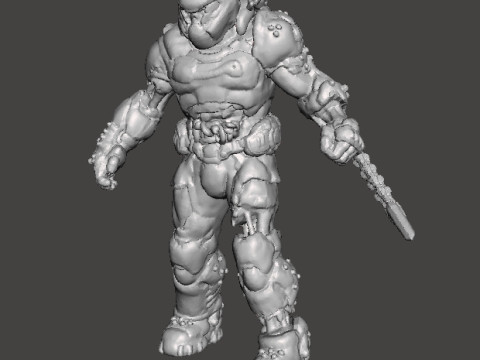 FIGURA MODELLO IN MINIATURA DI ZOMBIE SLAYER PER GIOCHI SCIFI RPG DND Modello di stampa 3D