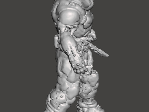 FIGURA MODELLO IN MINIATURA DI ZOMBIE SLAYER PER GIOCHI SCIFI RPG DND Modello di stampa 3D