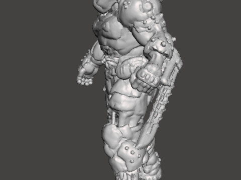 FIGURA MODELLO IN MINIATURA DI ZOMBIE SLAYER PER GIOCHI SCIFI RPG DND Modello di stampa 3D