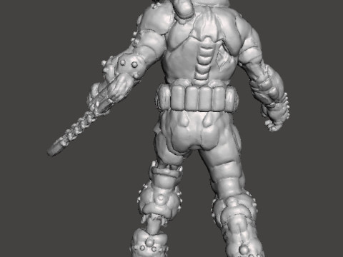 FIGURA MODELLO IN MINIATURA DI ZOMBIE SLAYER PER GIOCHI SCIFI RPG DND Modello di stampa 3D