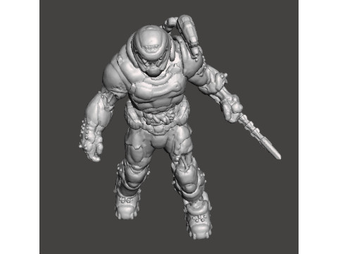 FIGURA MODELLO IN MINIATURA DI ZOMBIE SLAYER PER GIOCHI SCIFI RPG DND Modello di stampa 3D