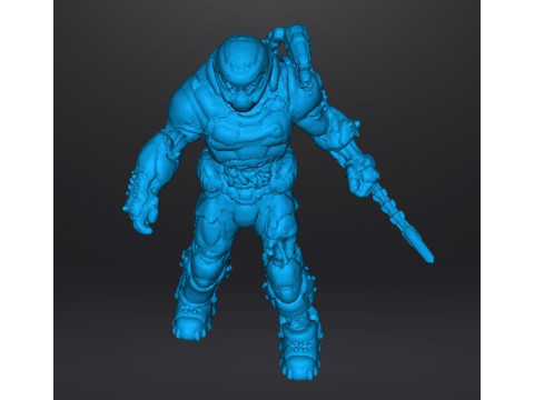 FIGURA MODELLO IN MINIATURA DI ZOMBIE SLAYER PER GIOCHI SCIFI RPG DND Modello di stampa 3D
