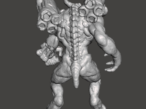 CYBERNETIC FIEND MINIATURE MODEL FIGURE FOR FANTASY OR SCIFI GAMES RPG DND 3D Print Model