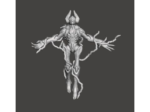 FIGURA MODELO EN MINIATURA DE DEMONIO DE SOULHARVESTER PARA JUEGOS DE FANTAS&Iacute;A O SCIFI RPG DND Modelo de impresión 3D
