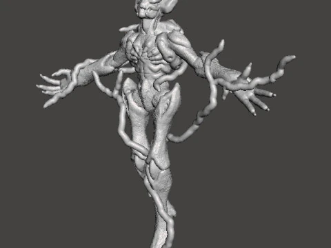 SOULHARVESTER DEMON MINIATURE MODEL FIGURE FOR FANTASY OR SCIFI GAMES RPG DND 3D Print Model