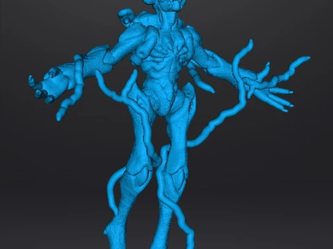 SOULHARVESTER DEMON MINIATURE MODEL FIGURE FOR FANTASY OR SCIFI GAMES RPG DND 3D Print Model