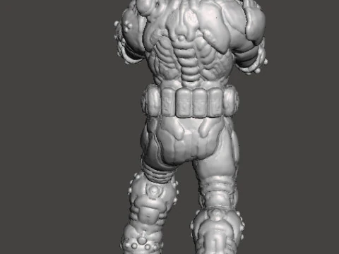SLAYER HAND TO HAND MINIATURE MODEL FIGURE FOR SCIFI GAMES RPG DND 3D Print Model